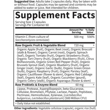 Vitamin Code Raw Vitamin C - 120 vegan caps de Garden of Life