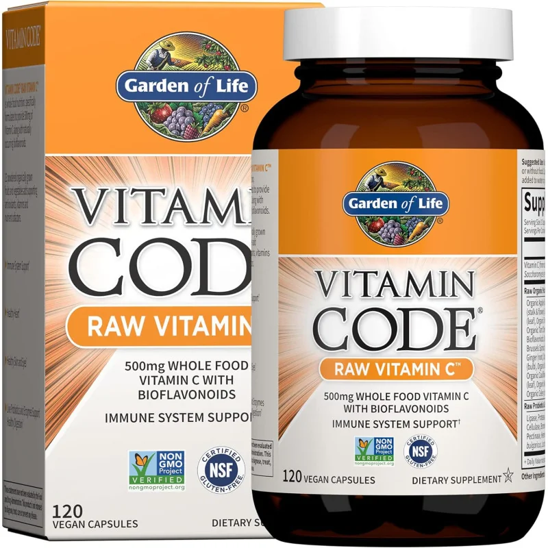 Vitamin Code Raw Vitamin C - 120 vegan caps - Garden of Life