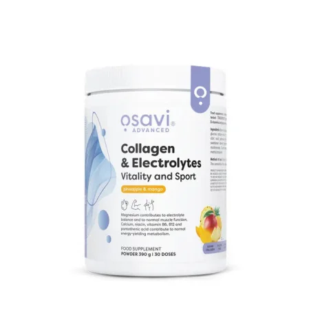 Collagen Electrolytes Vitality and Sport - 390 grams d'Osavi