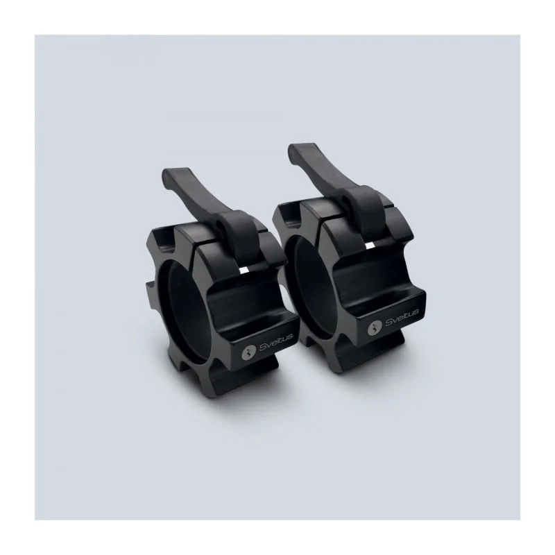 Stop disque barre olympique noir x2 - Sveltus