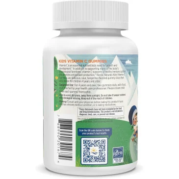 Kids Vitamin C Gummies, Tangy Tangerine - 60 gummies Nordic Naturals