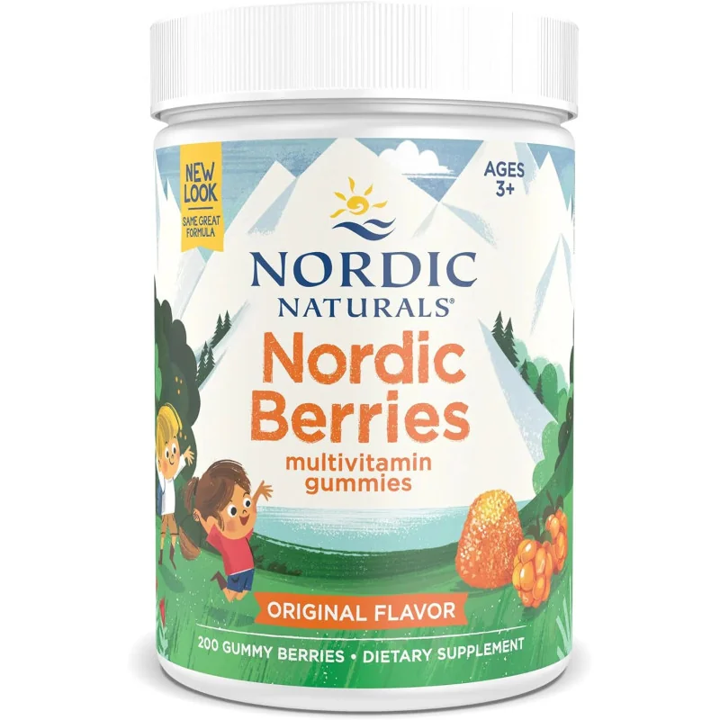 Nordic Berries Multivitamin - 200 gummy berries de Nordic Naturals