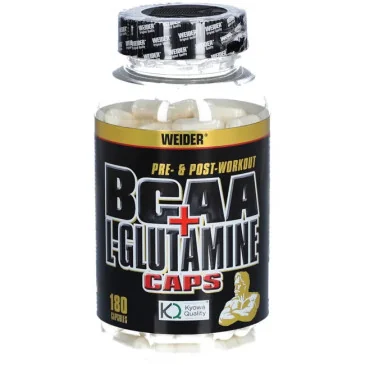 BCAA + L-Glutamine Caps - 180 caps de Weider pas cher