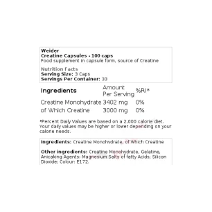 Creatine Capsules - Weider