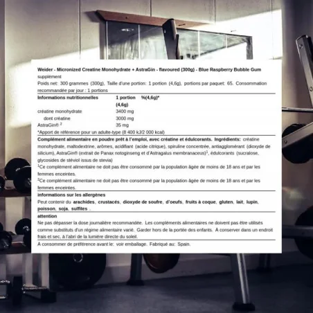 Creatine Monohydrate Micronized - 300 grams - Weider