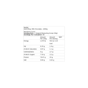 Gold Whey - 2000 grams - Weider