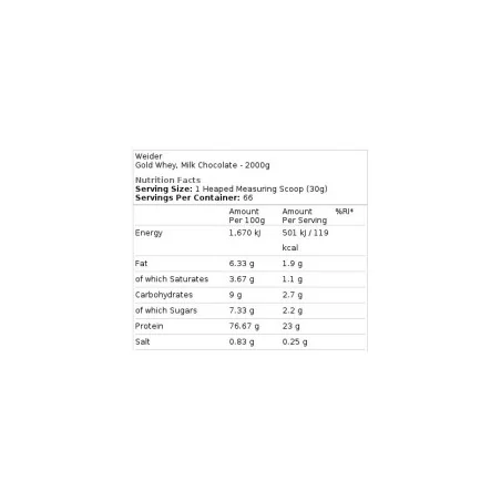 Gold Whey - 2000 grams - Weider