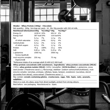 Whey Protein - 300 grams de Weider pas cher