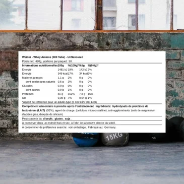 Whey Aminos - 300 tablets de Weider pas cher