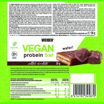 Vegan Protein Bar - 12 x 35g de Weider pas cher