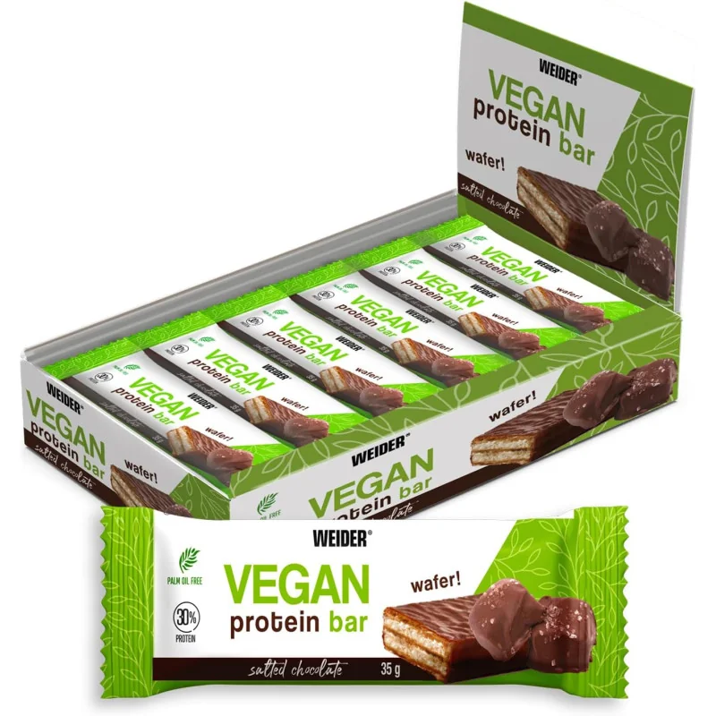 Vegan Protein Bar - 12 x 35g - Weider