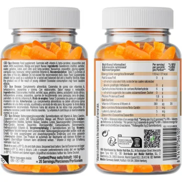 Bronze Gummies, Mango Peach - 40 gummies de Weider pas cher