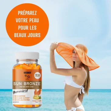 Bronze Gummies, Mango Peach - 40 gummies de Weider pas cher