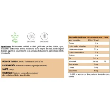 Bronze Gummies, Mango Peach - 40 gummies de Weider pas cher
