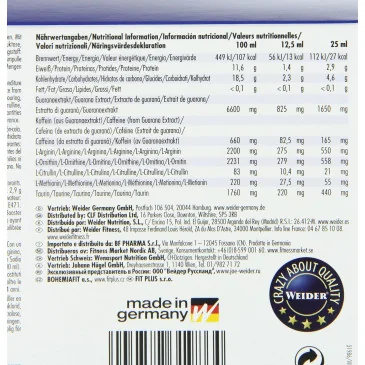Speed Booster Plus 2, Lemon-Cola - 20 x 25 ml de Weider pas cher
