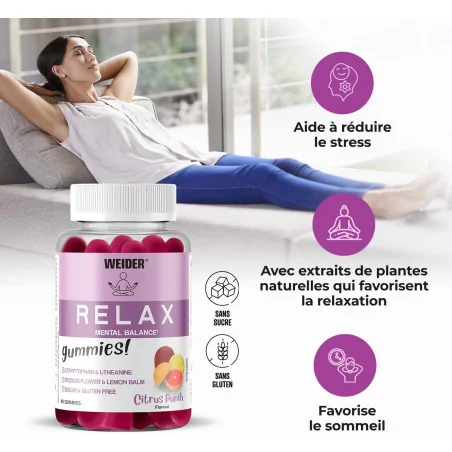 Relax, Citrus Punch - 40 gummies - Weider