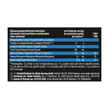 Premium Collagen - 300 grams de Weider pas cher