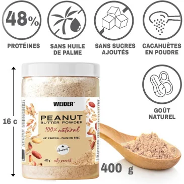 Peanut Butter Powder - 400 grams de Weider pas cher
