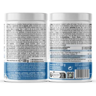 Omega 3 Fish Oil, 2000mg - 90 softgels de Weider pas cher