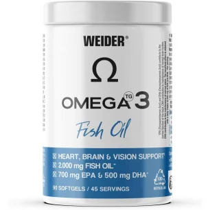 Omega 3 Fish Oil, 2000mg - 90 softgels de Weider pas cher