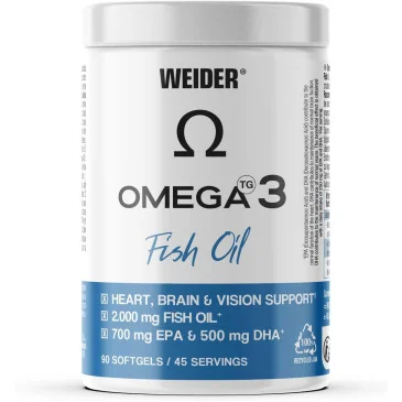 Omega 3 Fish Oil, 2000mg - 90 softgels de Weider pas cher