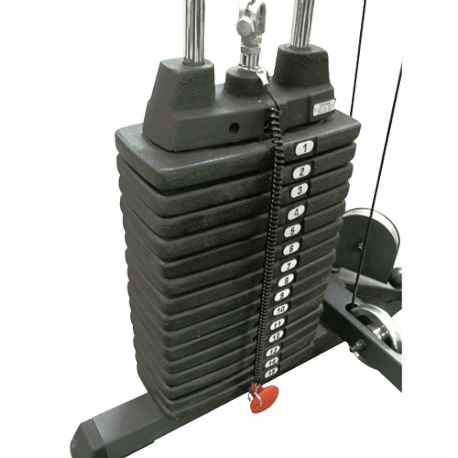 Pack matériel de musculation banc professionnel avec chandelles et kit de  poids
